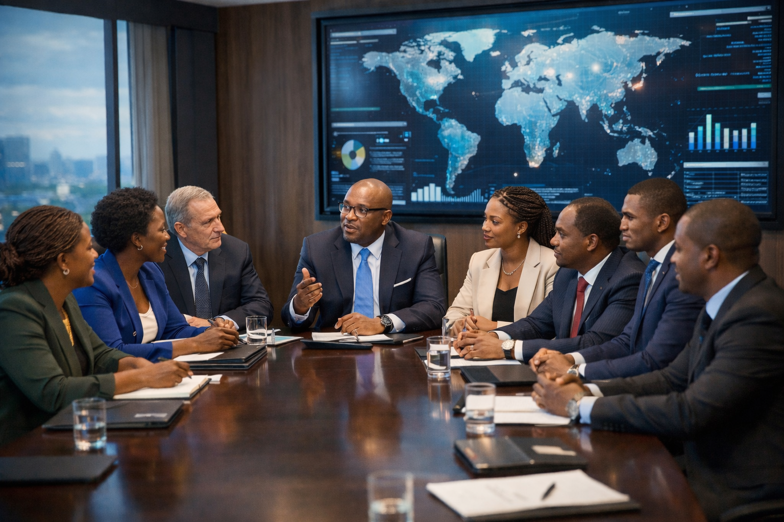 Executive cyber governance strategy meeting